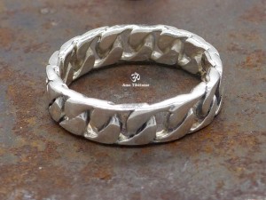 BA293 Bague Argent Massif Taille 53