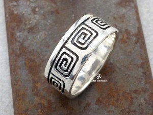 BA294 Bague Argent Massif Taille 58