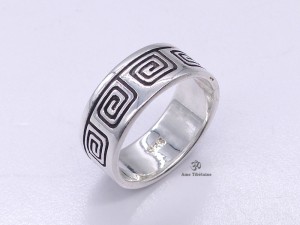 BA294 Bague Argent Massif Taille 58