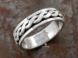 BA295 Bague Argent Massif Taille 66