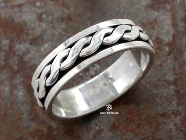 BA295 Bague Argent Massif Taille 66