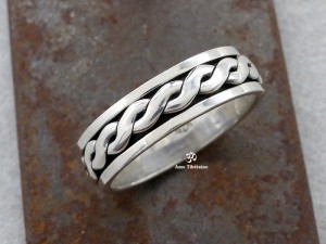 BA295 Bague Argent Massif Taille 66