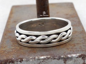 BA295 Bague Argent Massif Taille 66
