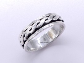 BA295 Bague Argent Massif Taille 66