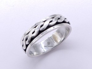 BA295 Bague Argent Massif Taille 66