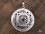 PA140 Grand Pendentif Argent Massif Mandala Grenat