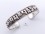 BRA49. Bracelet Tibétain Argent Massif Mantra Bouddhiste