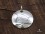 PA164 Pendentif Argent Massif Fleur de Lotus