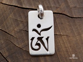 PA168 Pendentif Argent Massif Om