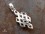 PA196 Pendentif Argent Massif Nœud Sans Fin Signes Auspicieux