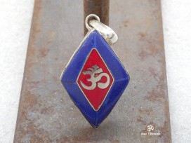 PA211 Pendentif Argent Massif Om