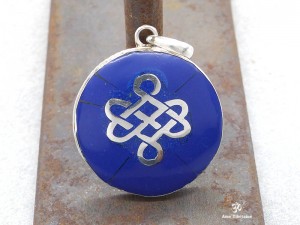 PA296 Pendentif Argent Massif Nœud Sans Fin