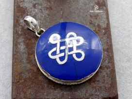 PA296 Pendentif Argent Massif Nœud Sans Fin