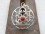 PA307 Pendentif Argent Massif Mandala Corail