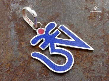 PA354 Pendentif Argent Massif Om