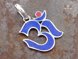 PA355 Pendentif Argent Massif Om