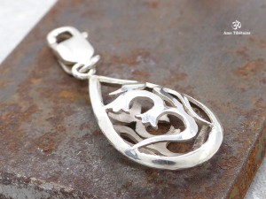 PA371 Pendentif Argent Massif Om