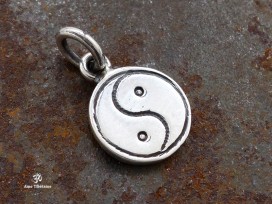 PA377 Pendentif Argent Massif Yin Yang