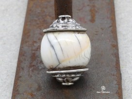 PA294 Perle Argent Massif Coquillage