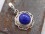 PA329 Pendentif Tibétain Argent Massif Lapis Lazuli