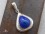 PA335 Pendentif Tibétain Argent Massif Lapis Lazuli