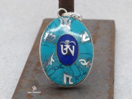 PA339 Pendentif Argent Massif Mantra Om