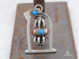 PA346 Pendentif Argent Massif Dorje Vajra