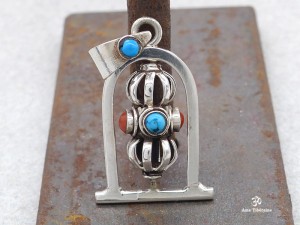 PA346 Pendentif Argent Massif Dorje Vajra
