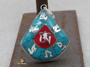 PA372 Pendentif Argent Massif OM Mantra
