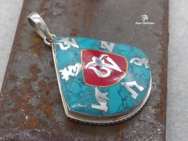 PA372 Pendentif Argent Massif OM Mantra