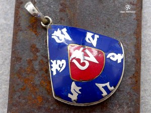PA213 Pendentif Argent Massif Mantra Om