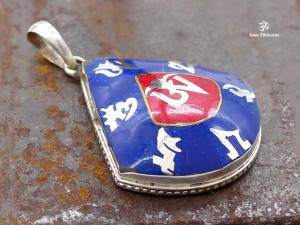 PA213 Pendentif Argent Massif Mantra Om