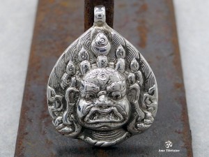 PA204 Pendentif Argent Massif Bhairab