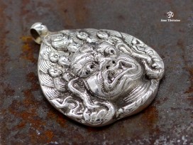PA204 Pendentif Argent Massif Bhairab