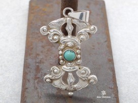 PA376 Pendentif Argent Massif Dorje Vajra