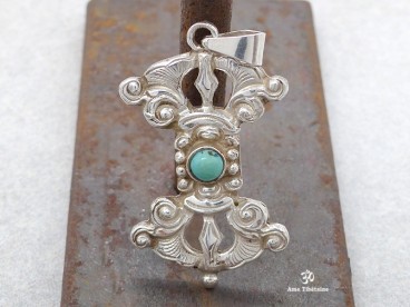 PA376 Pendentif Argent Massif Dorje Vajra