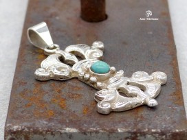 PA376 Pendentif Argent Massif Dorje Vajra