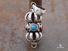 PA280 Pendentif Argent Massif Dorje Vajra