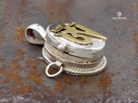 PA385 Pendentif Argent Massif Ghau Om
