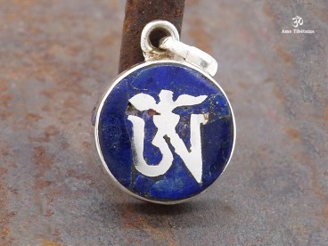 PA383 Pendentif Argent Massif Om