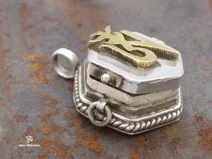 PA386 Pendentif Argent Massif Ghau Om