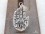 PA226 Pendentif Argent Massif Main de Bouddha Om Tibétain