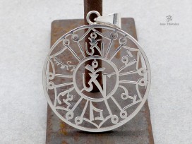 PA287 Pendentif Argent Massif Mantra Om