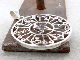 PA287 Pendentif Argent Massif Mantra Om