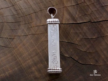 PA358 Pendentif Argent Massif Ghau Astamangala