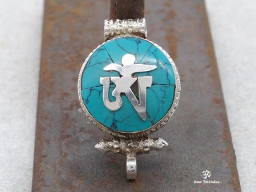 PA362 Pendentif Argent Massif Ghau Om