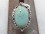 PA365 Pendentif Tibétain Argent Massif Turquoise