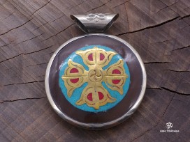 PD84 Pendentif Mandala Dorje Noeud Sans Fin