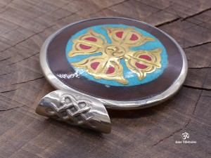 PD84 Pendentif Mandala Dorje Noeud Sans Fin