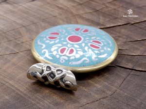 PD86 Pendentif Tibétain Dorje Yeux de Bouddha